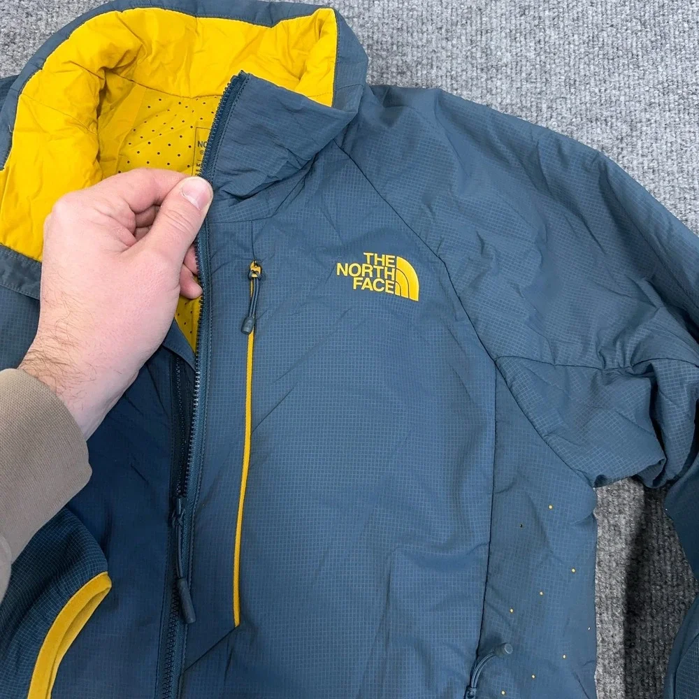 The North Face Jacket Men Small Slate Blue Gray Ventrix Ultralight Puffer Hiking